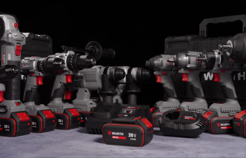 Würth представила нову лінійку акумуляторного інструменту RED STRIPE